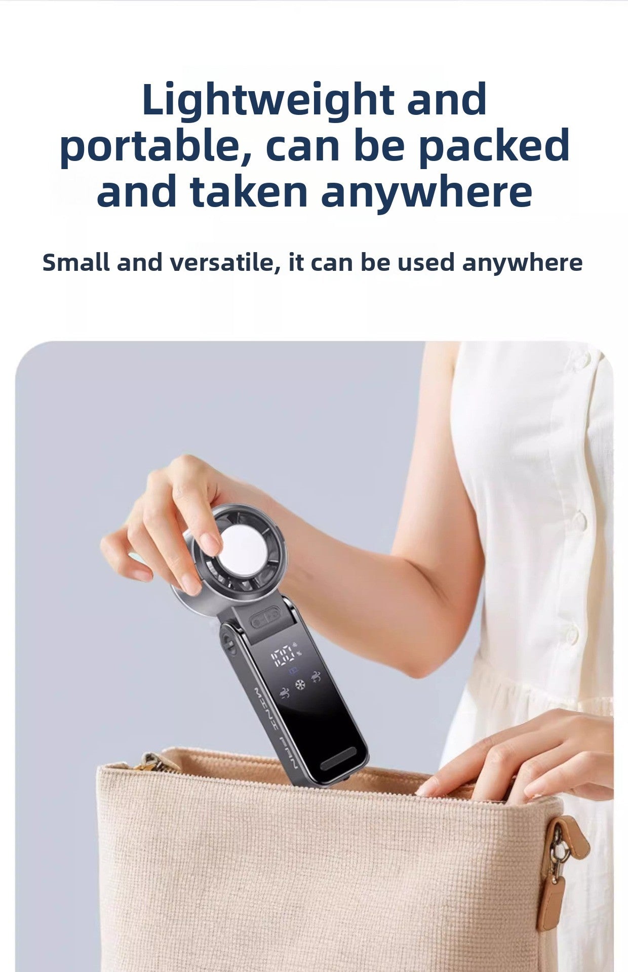 Digital Display Turbine handheld fan